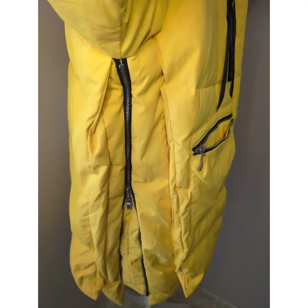 Orolay yellow outdoor puffer down insulated winter snow jacket Sm - Picture 5 of 14